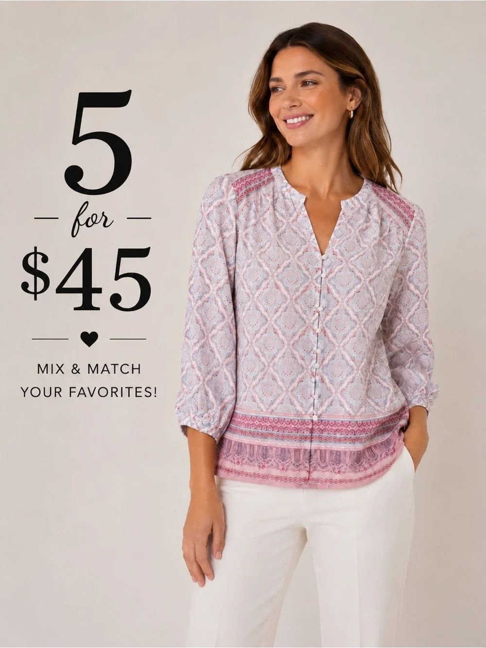 🎉5 for $45🎉 Artisan NY top blouse shirt size M